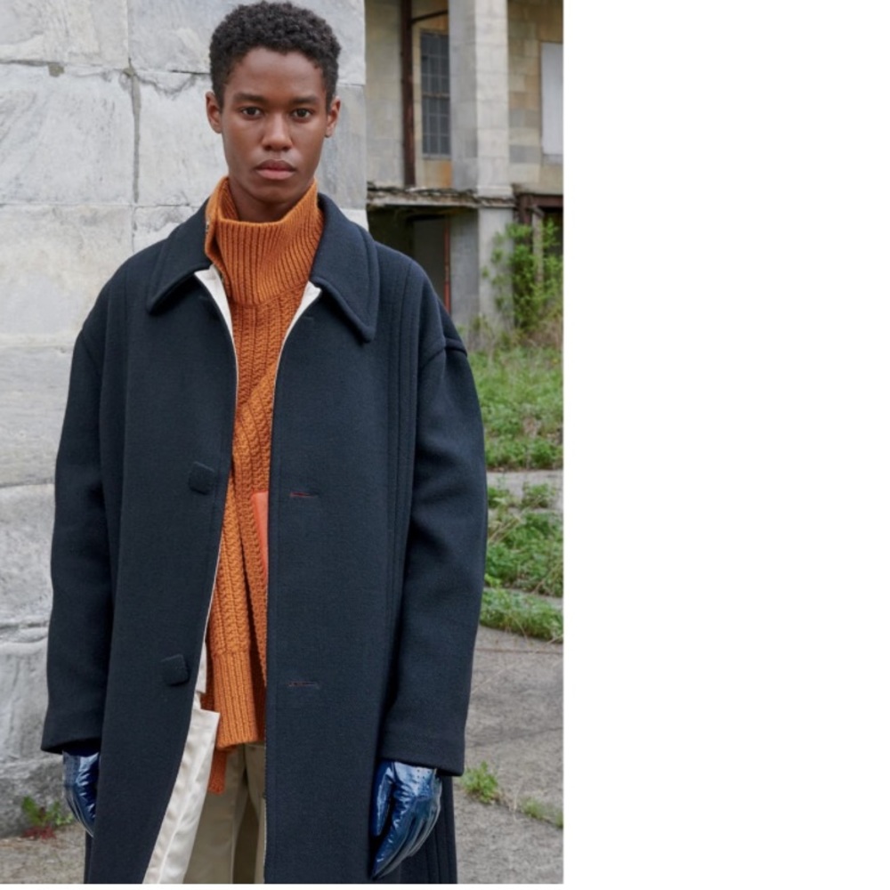 Raf Simons Classic Wool Blend Coat